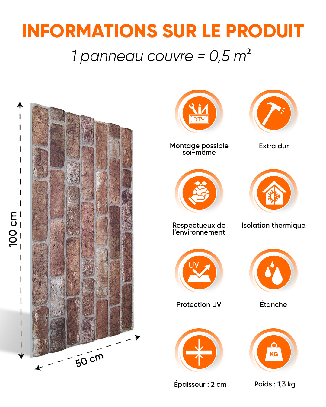 Old Castle 100x50cm Item: L-1907 3D Wall Covering 