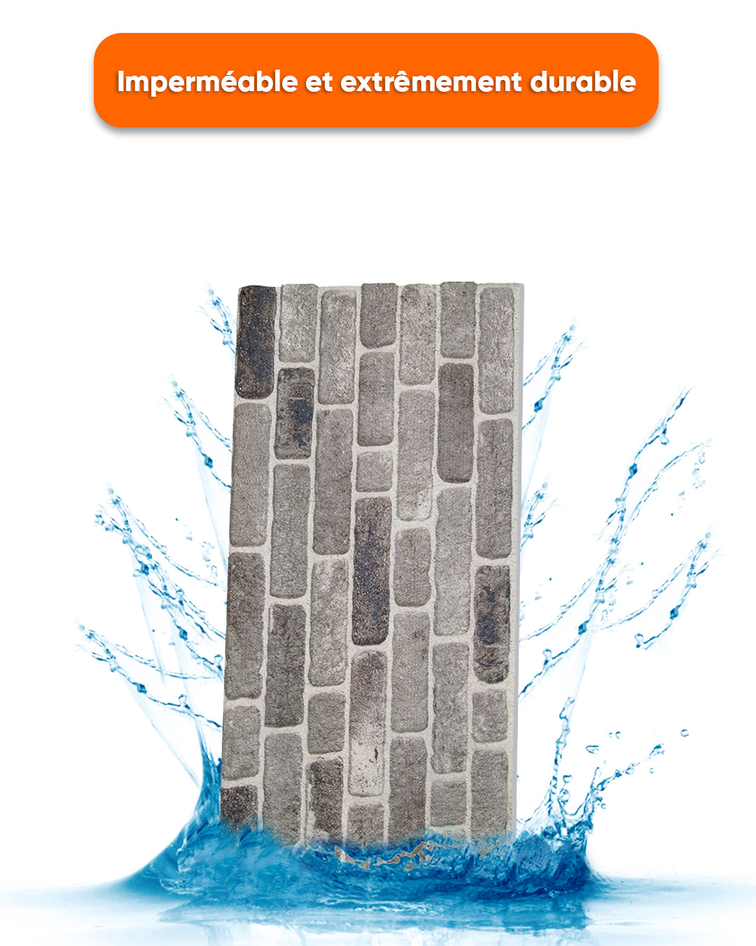 Path Of Gray 100x50cm Item: L-1926 3D Wall Covering 