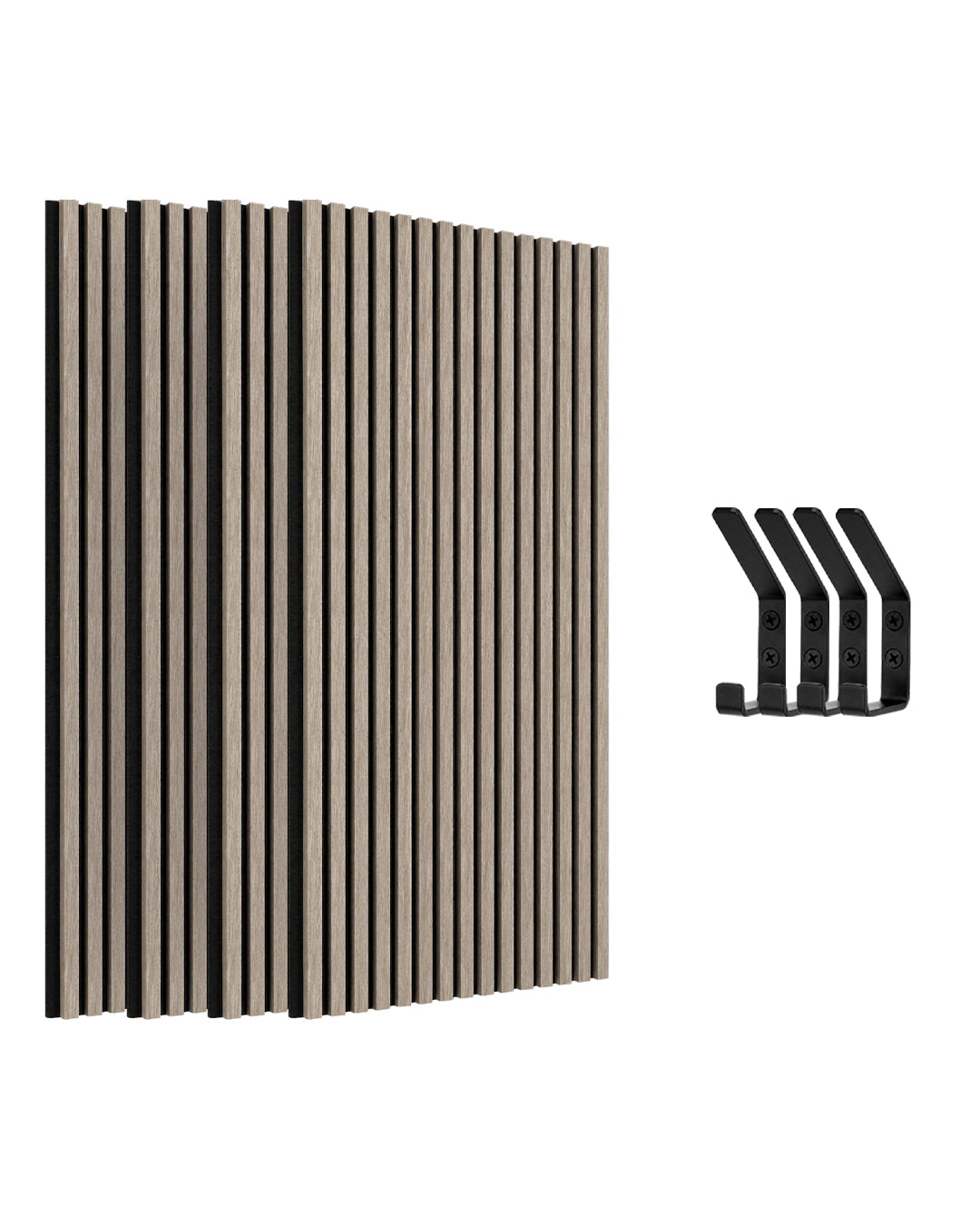 Panneaux Muraux Acoustiques en Feutrine – Set de 4 – 120×60×2,1 cm – Light Oak