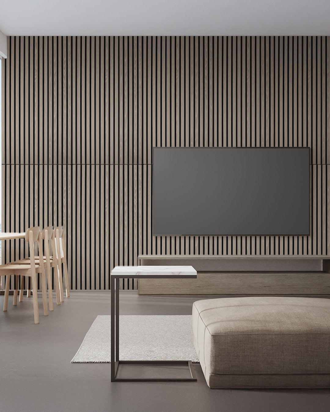 Panneaux Muraux Acoustiques en Feutrine – Set de 4 – 120×60×2,1 cm – Light Oak