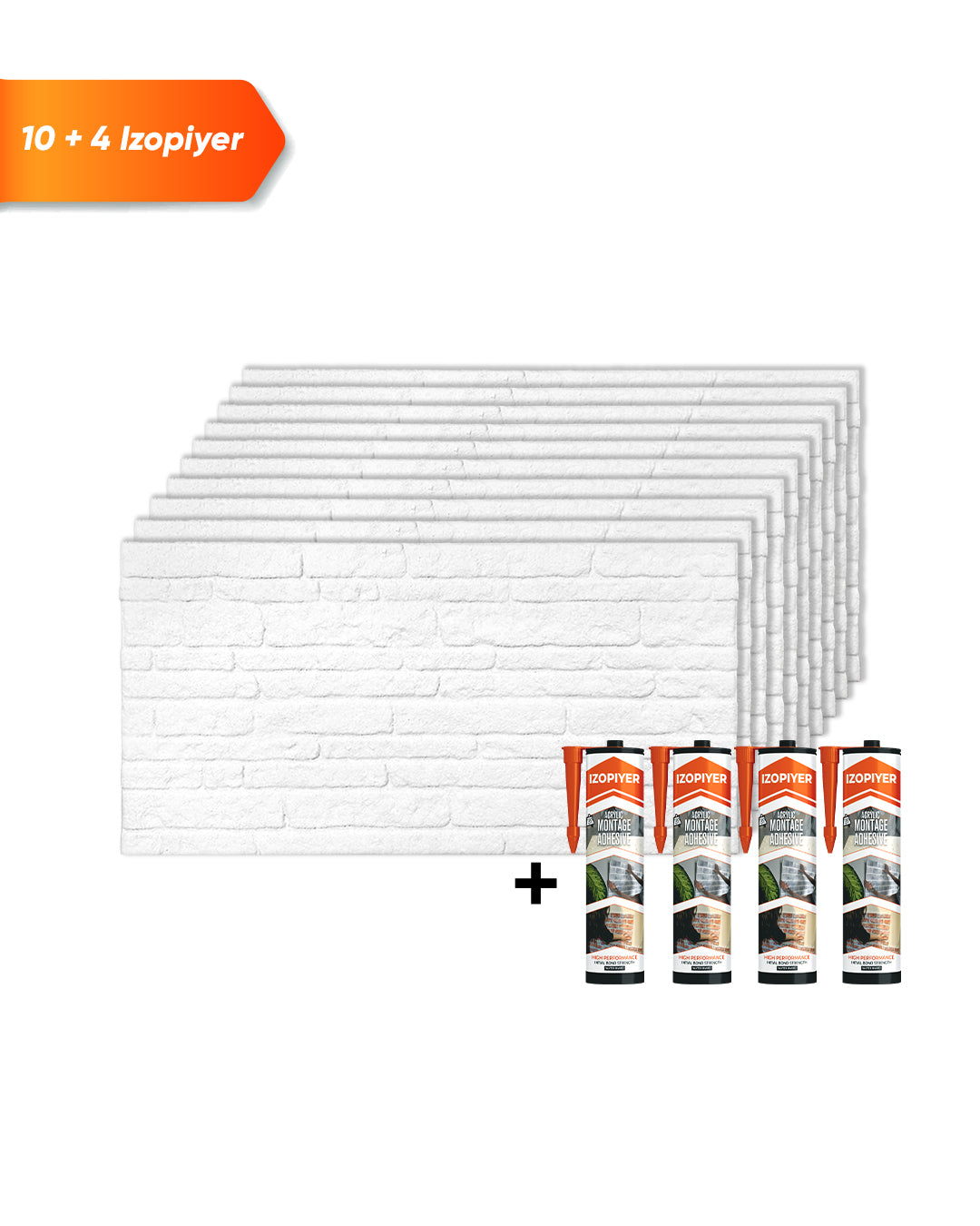 White Snow 100x50cm Article: N-1900 Revêtement Mural 3D