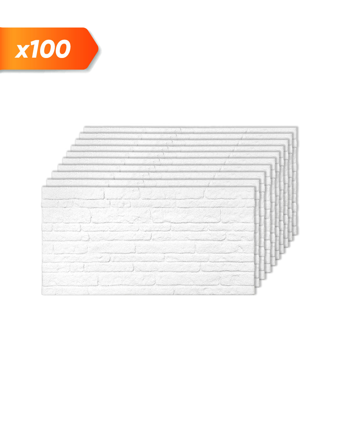 White Snow 100x50cm Article: N-1900 Revêtement Mural 3D