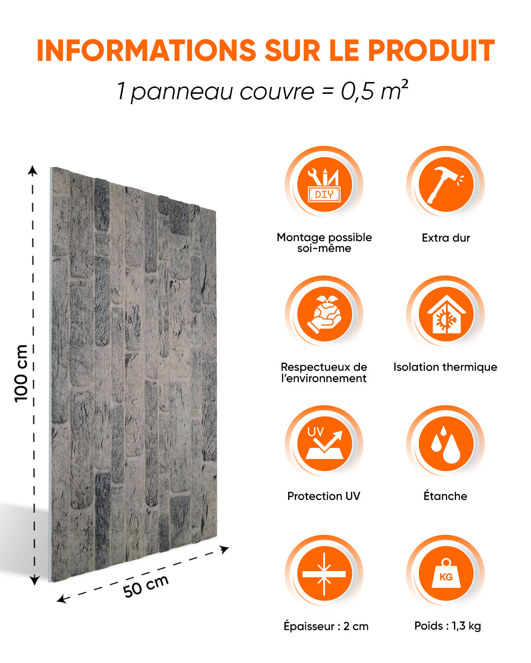 Panel Mural Decoratif 100x50cm Article: Oriental Trip N-07 Revêtement Mural 3D