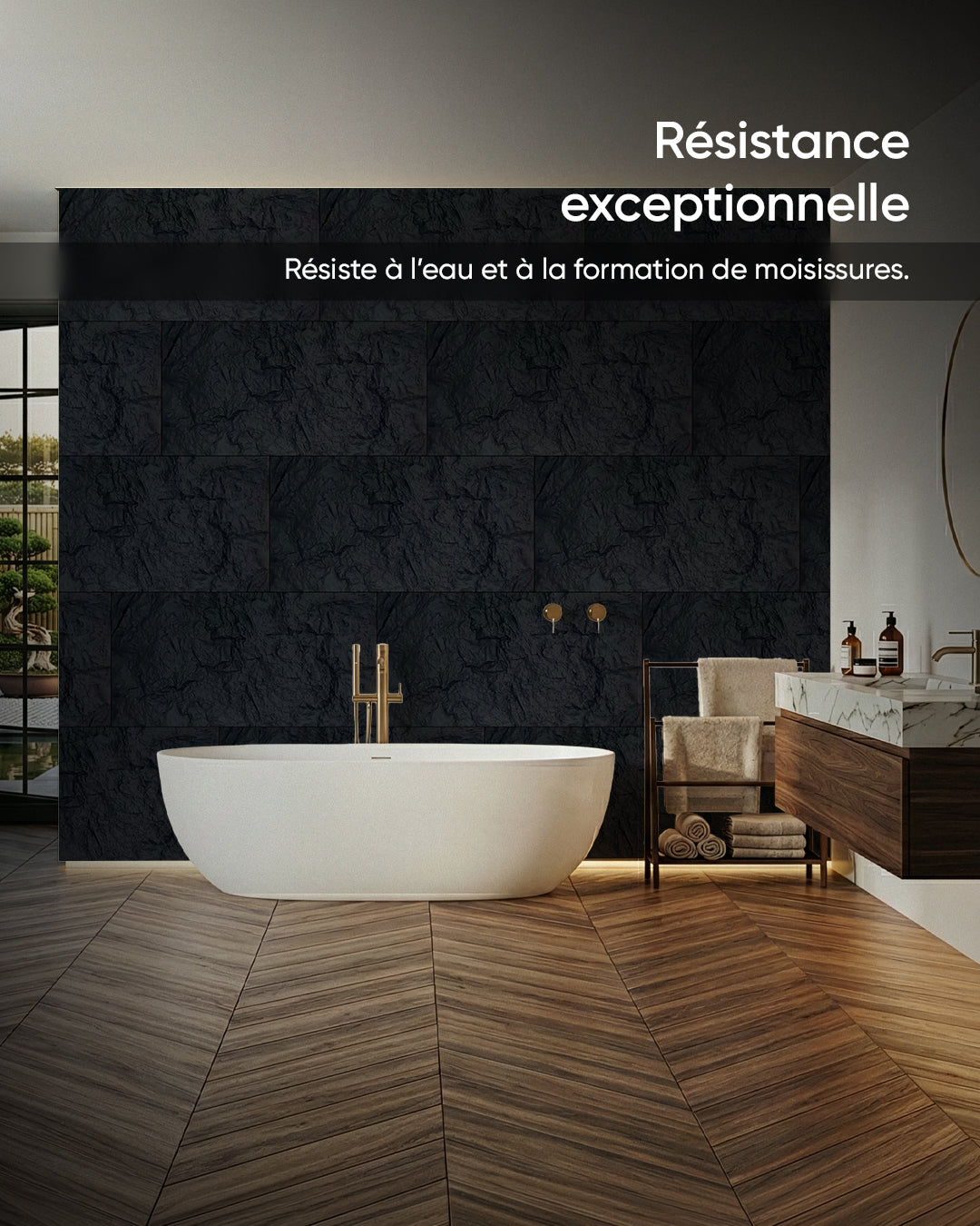 Panneaux Muraux 3D en Pierre Night Stone