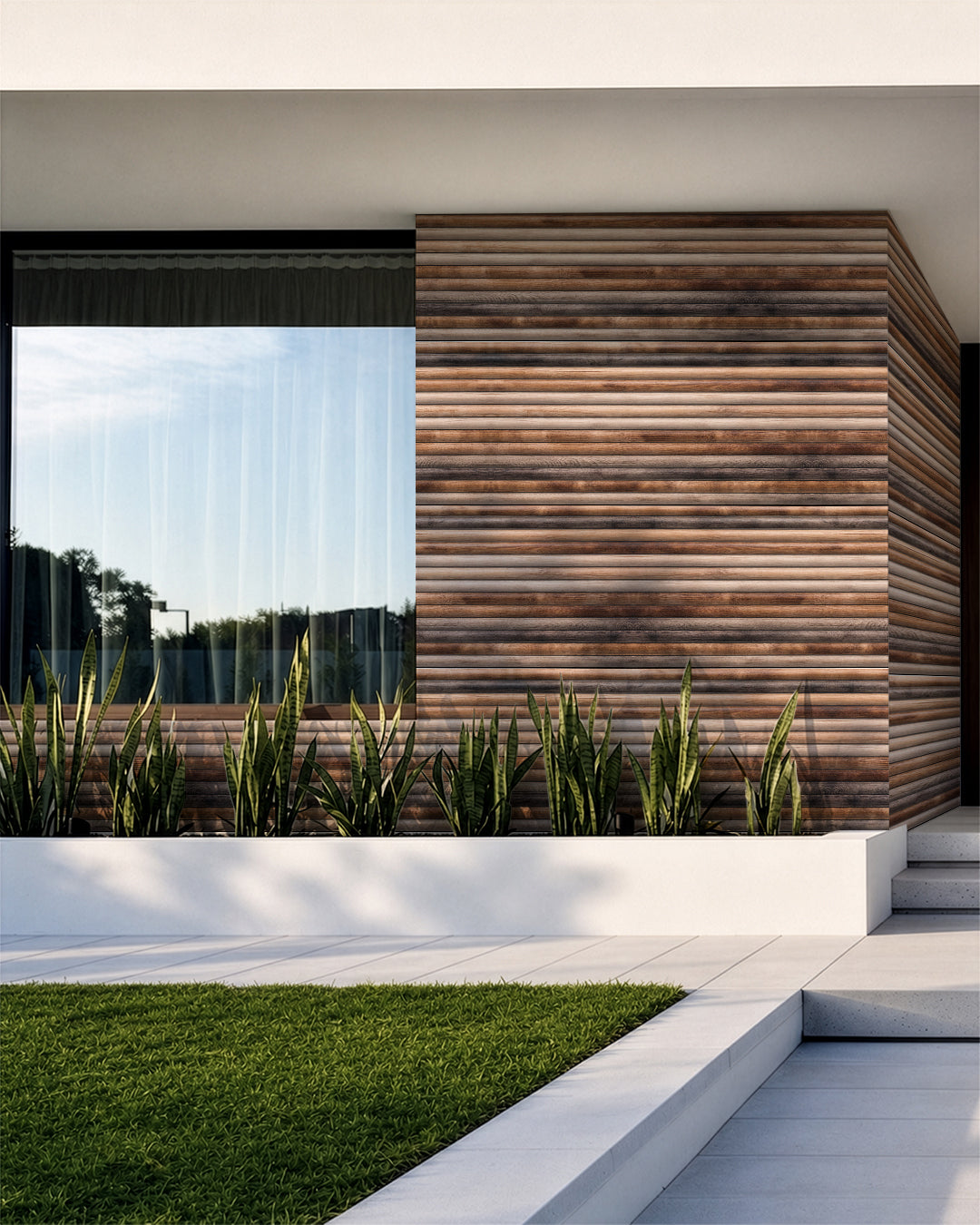Revêtement mural effet bois 50×100×2 cm | Panneaux muraux 3D en polystyrène | Rustic Wood OP-02