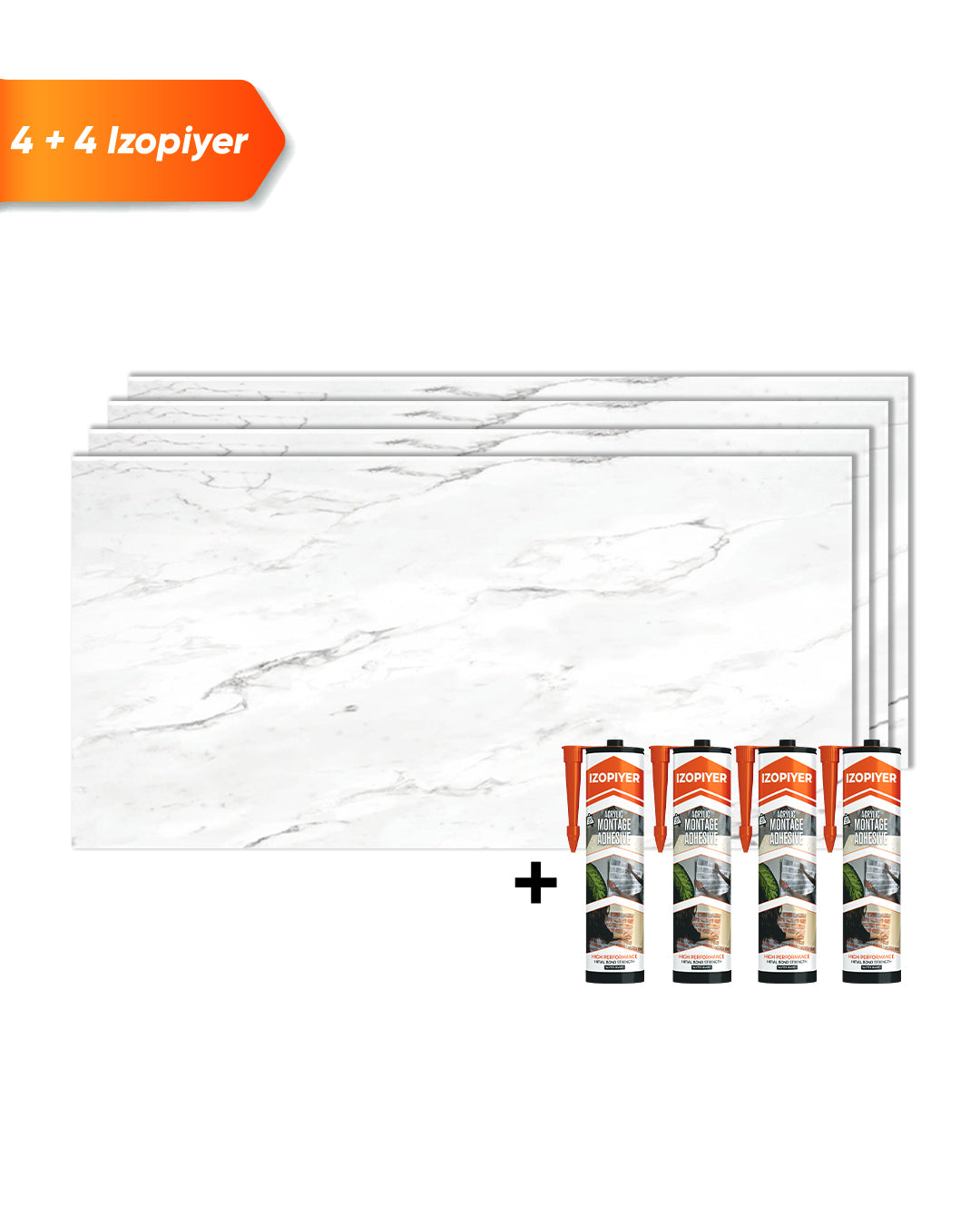 SPC Panneau Mural Blanc 60x120 cm – Oslo Weiß