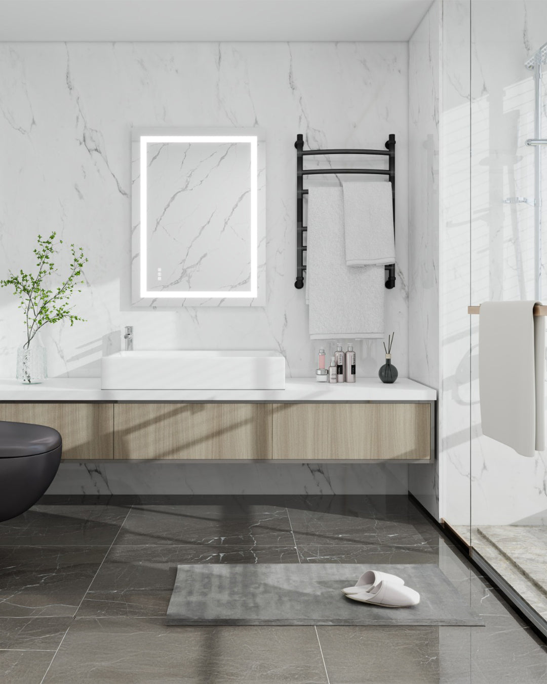 SPC Panneau Mural Blanc 60x120 cm – Oslo Weiß