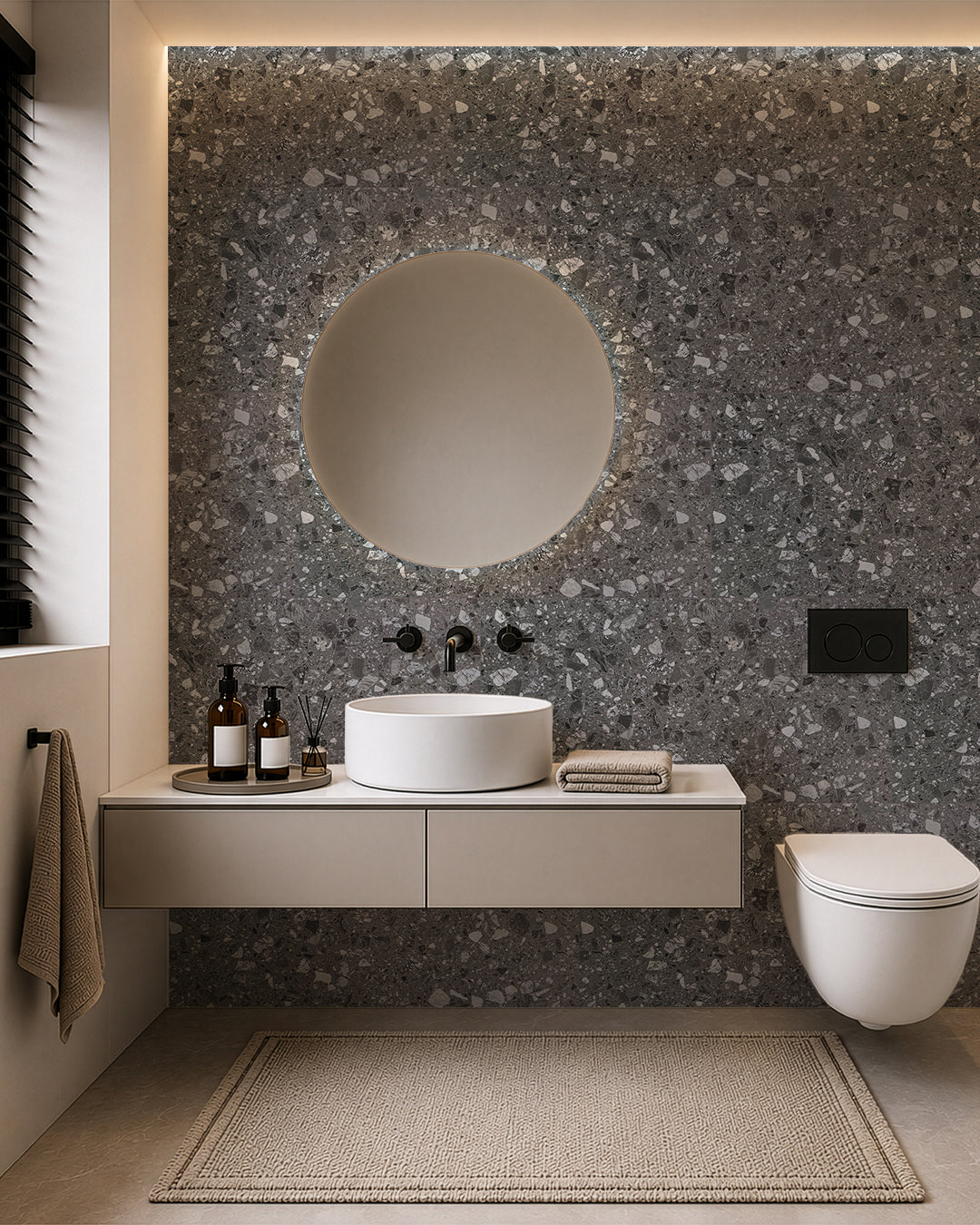 Panneau mural SPC 60x120 cm | Revêtement mural étanche | Pure Terrain