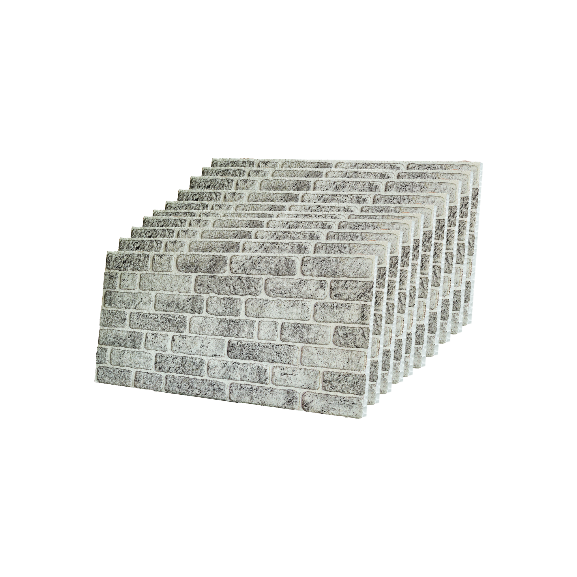 White Grey 100x50cm Article: L-1702 Revêtement Mural 3D