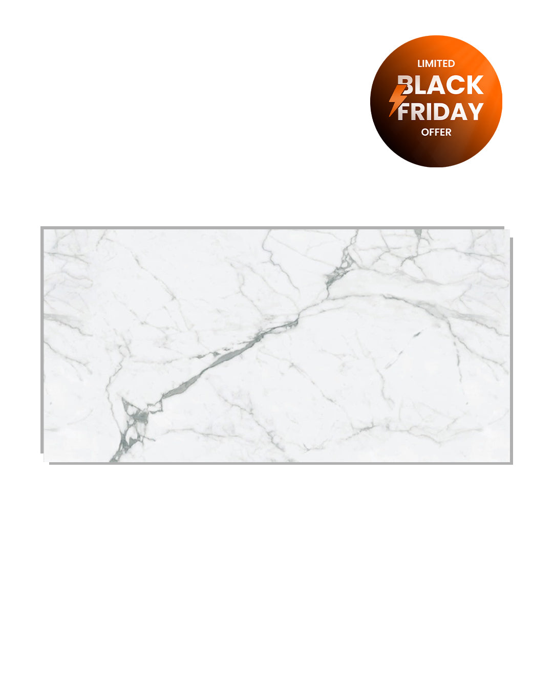 SPC Panneau Mural Blanc 60x120 cm – Carrara Marmor