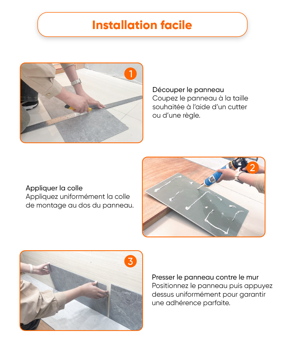 SPC Panneau Mural Blanc 60x120 cm – Oslo Weiß