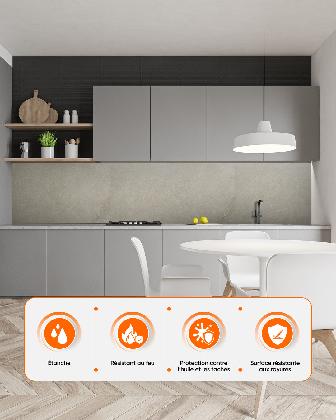 SPC Panneau Mural Gris 60x120 cm – Sandstein Beige