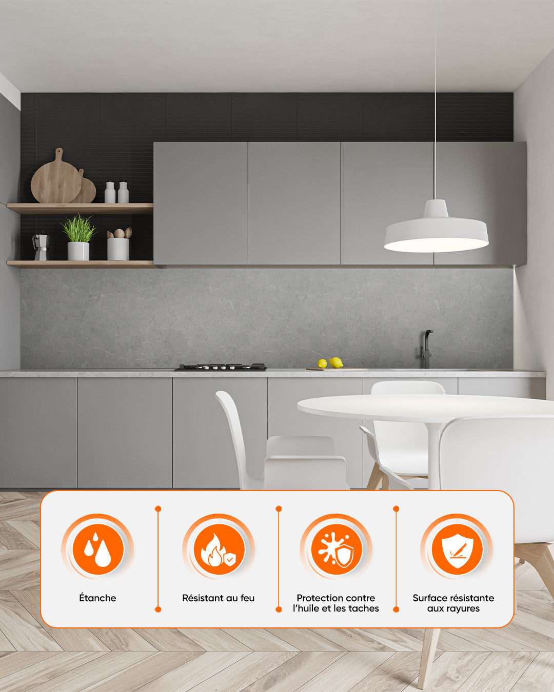 SPC Panneau Mural Gris 60x120 cm – Stein Grau