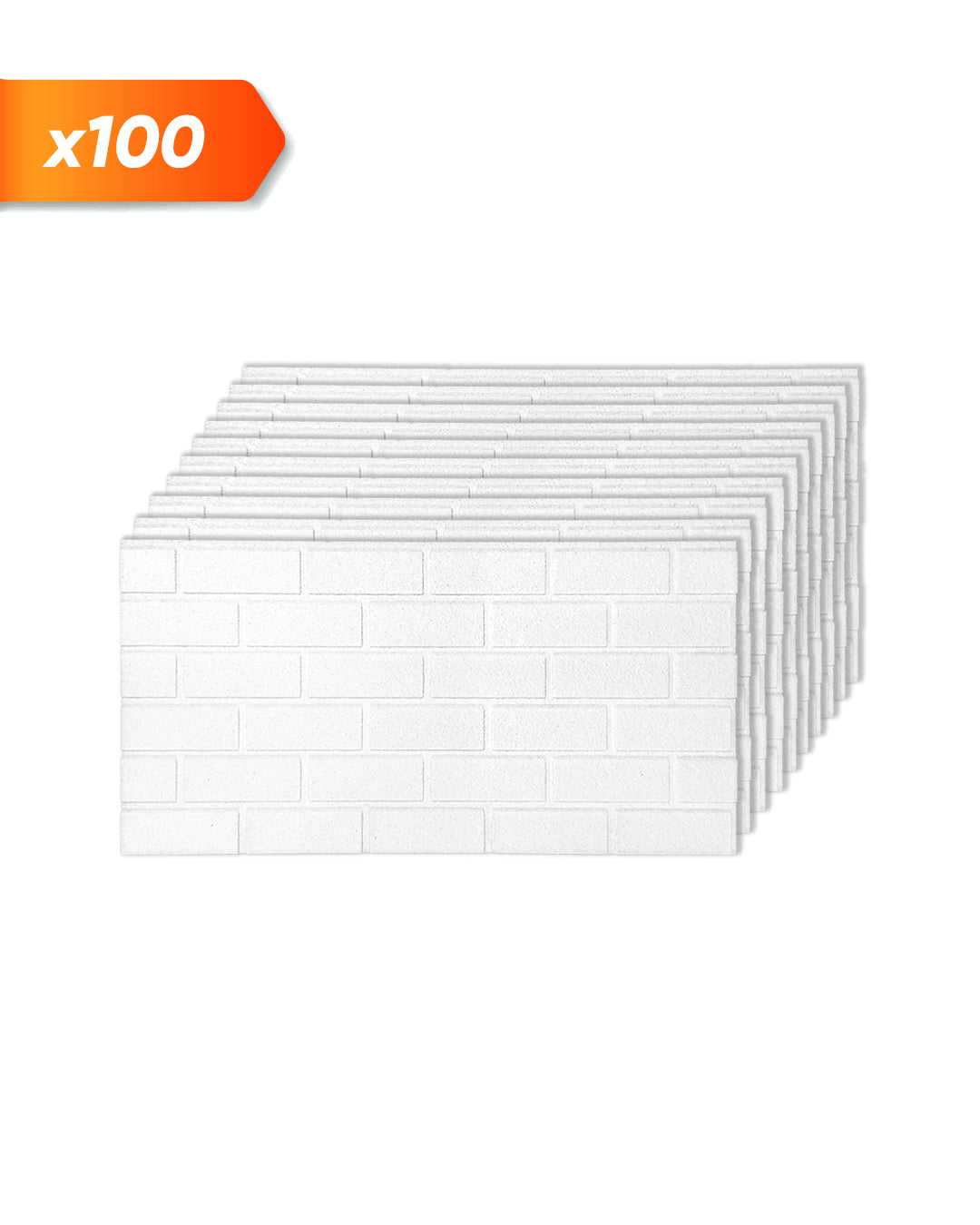 White Snow 100x50cm Article: T-1900 Revêtement Mural 3D BRICOLAGE