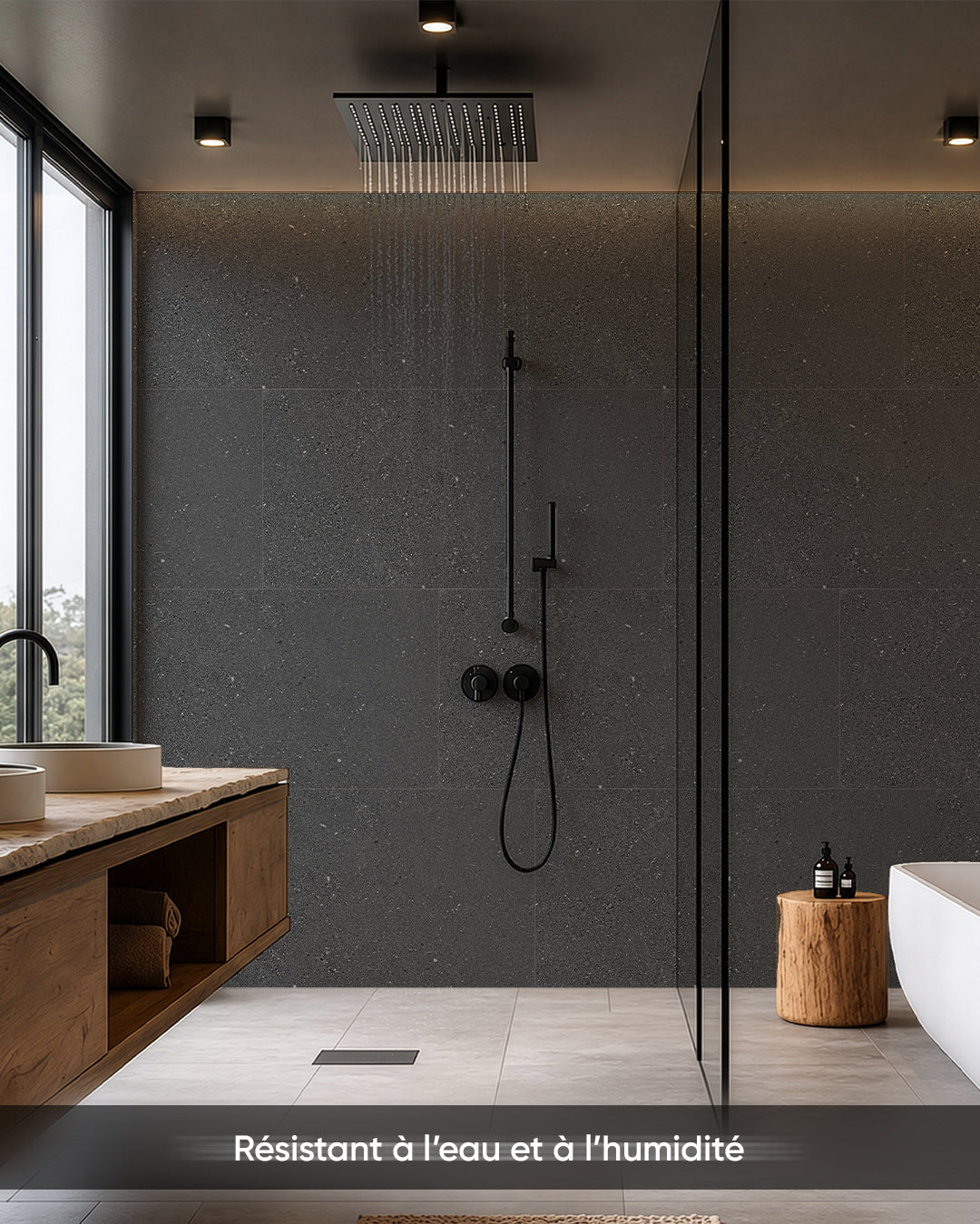 Panneau mural SPC 60x120 cm | Revêtement mural étanche | Wild Essence