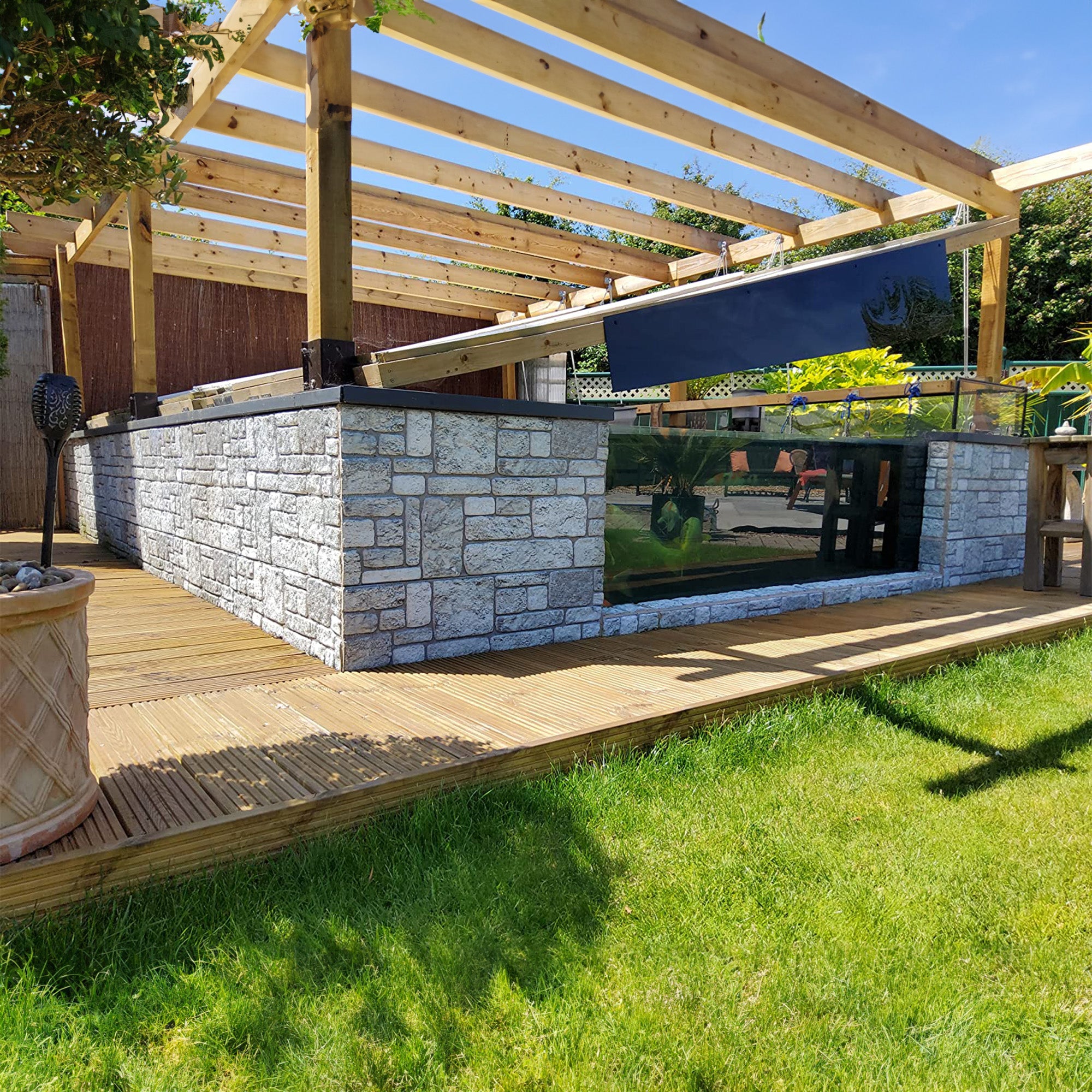 Backyard 100x50cm Article: K-04 Revêtement Mural 3D
