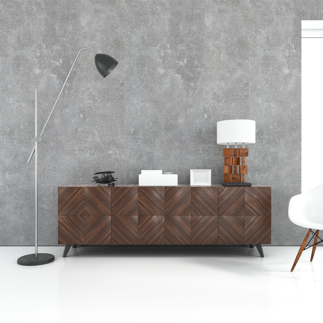 Béton alternatif au carrelage de salle de bain/cuisine Moonwalk
